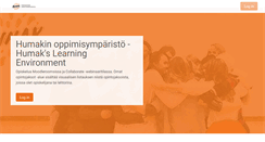 Desktop Screenshot of moodle.humak.fi