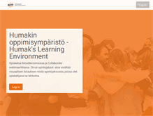 Tablet Screenshot of moodle.humak.fi